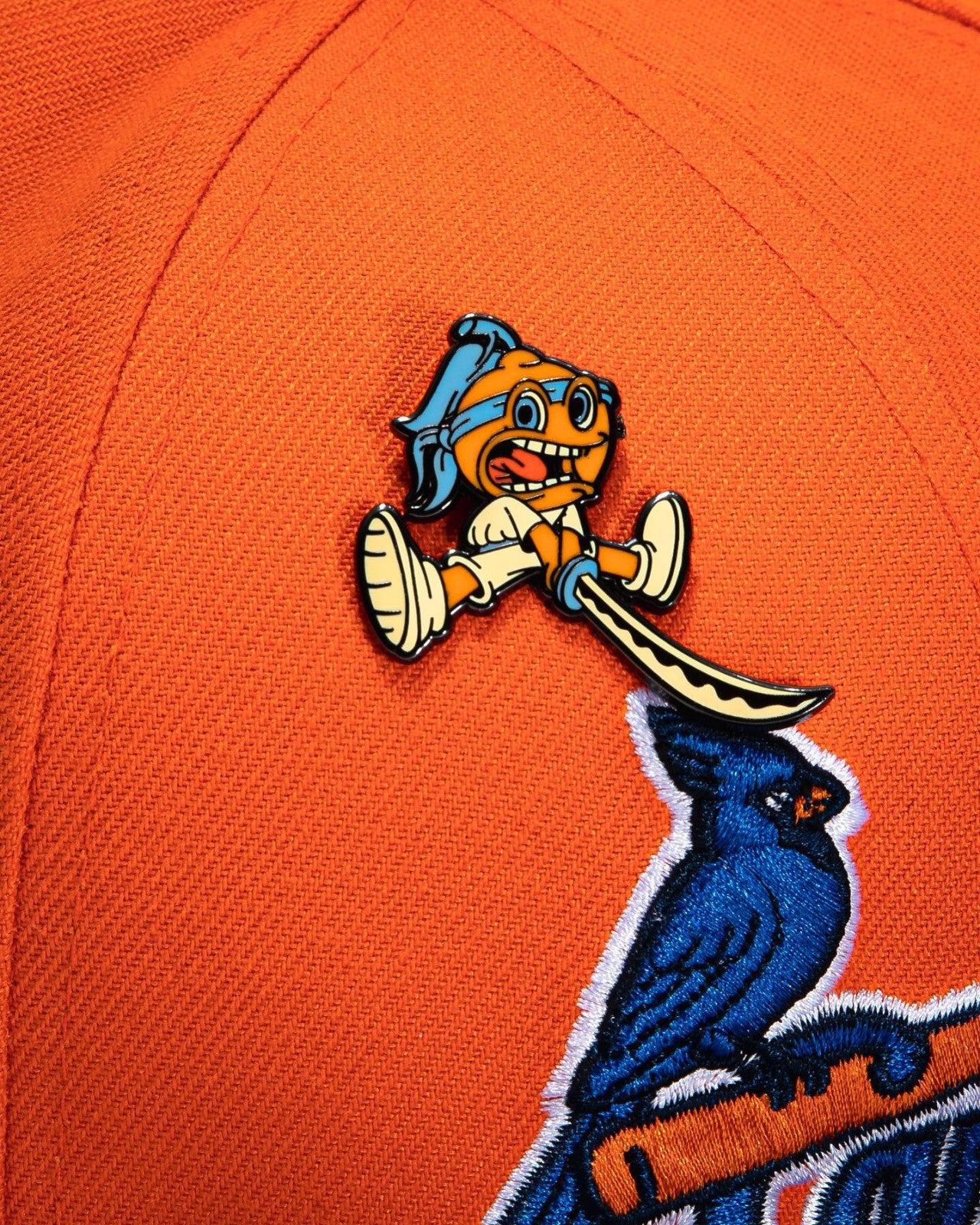 Hat Club X Orange Crush Exclusive Samurai Enamel 1" inch Lapel Hat Pin