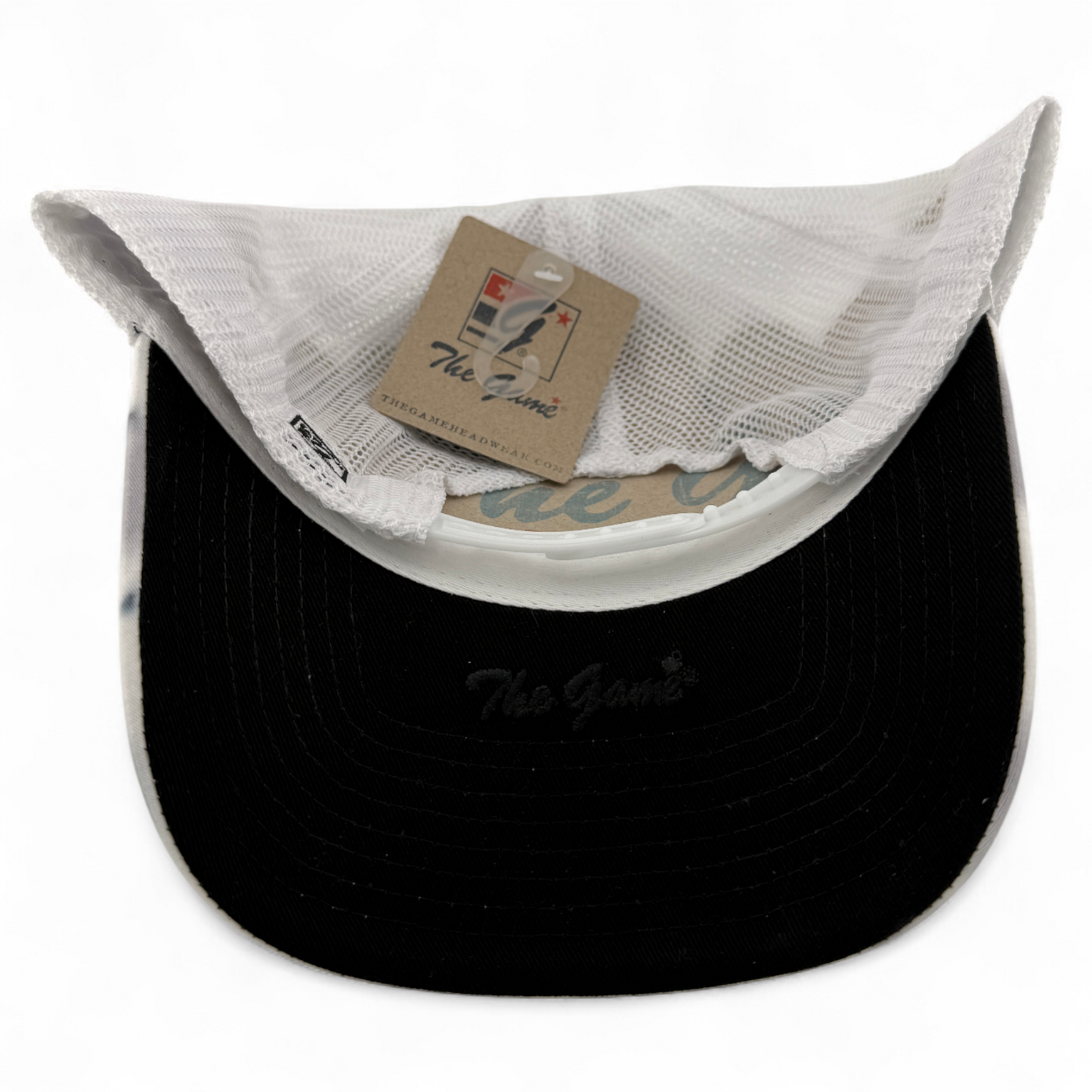 The Game GB470 Greyscale Tie Dye Trucker Mesh Back Snapback Adjustable Dad Hat