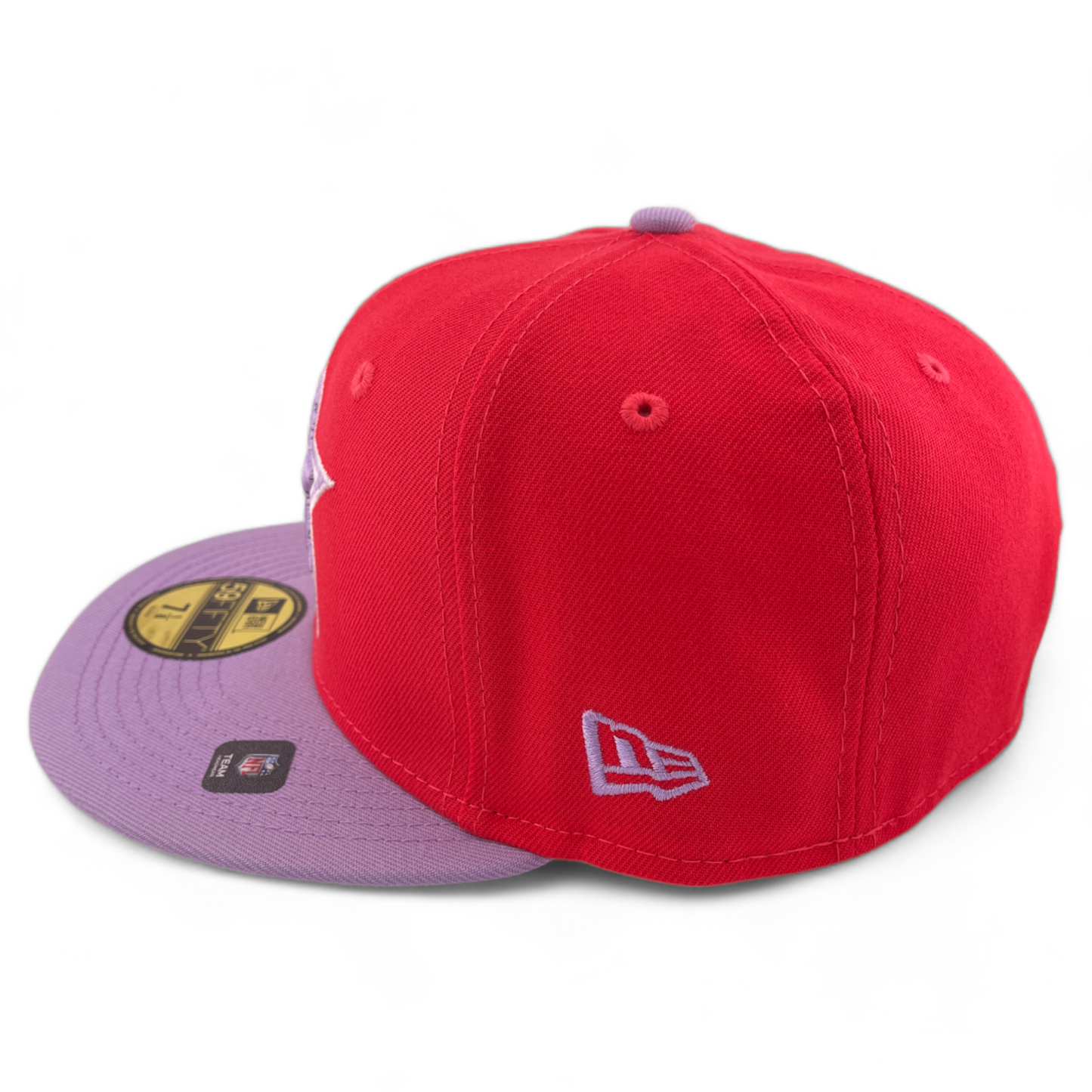 New Era Dallas Cowboys NFL Pink/Purple Solid Color Pack 59FIFTY Fitted Hat Cap