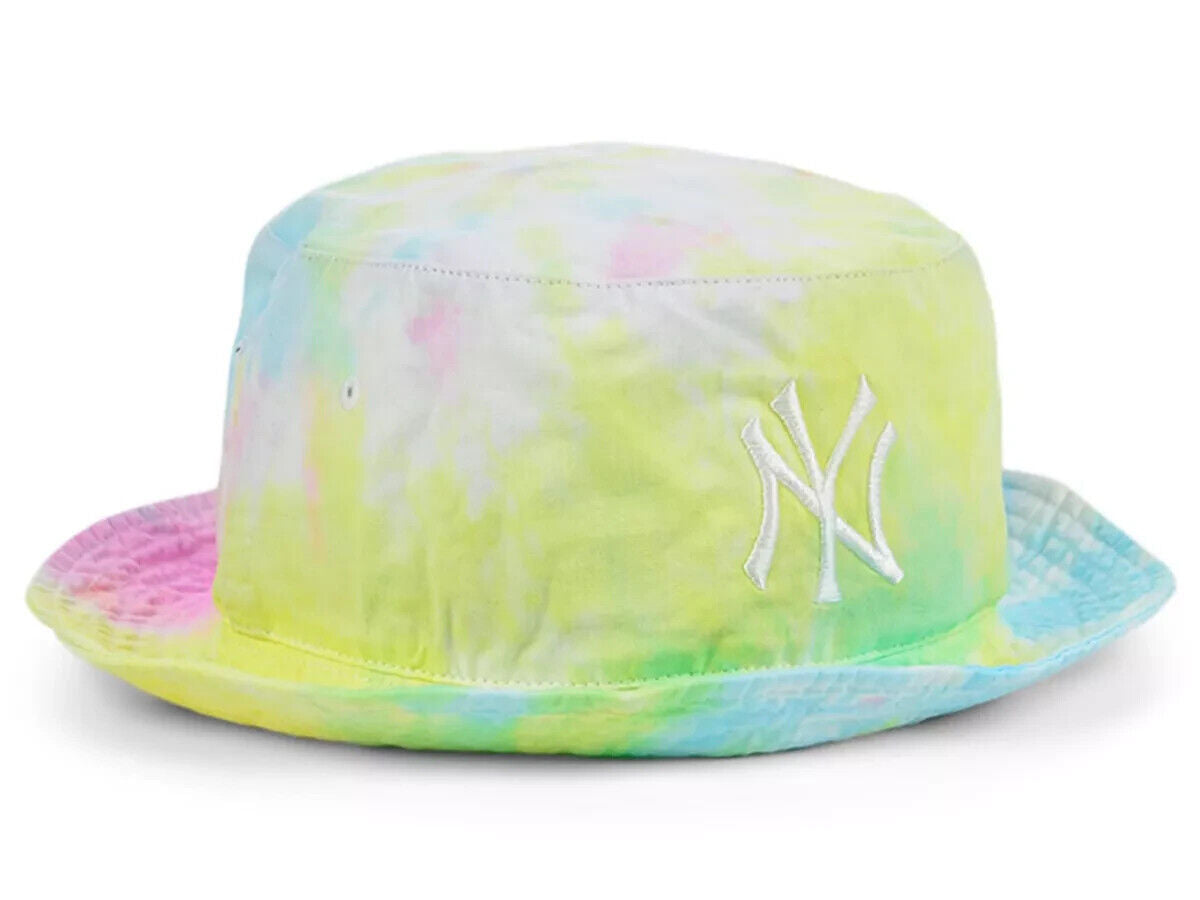 47' Brand New York Yankees MLB Yellow Tie Dye Boonie Truckin' Bucket Hat OSFA