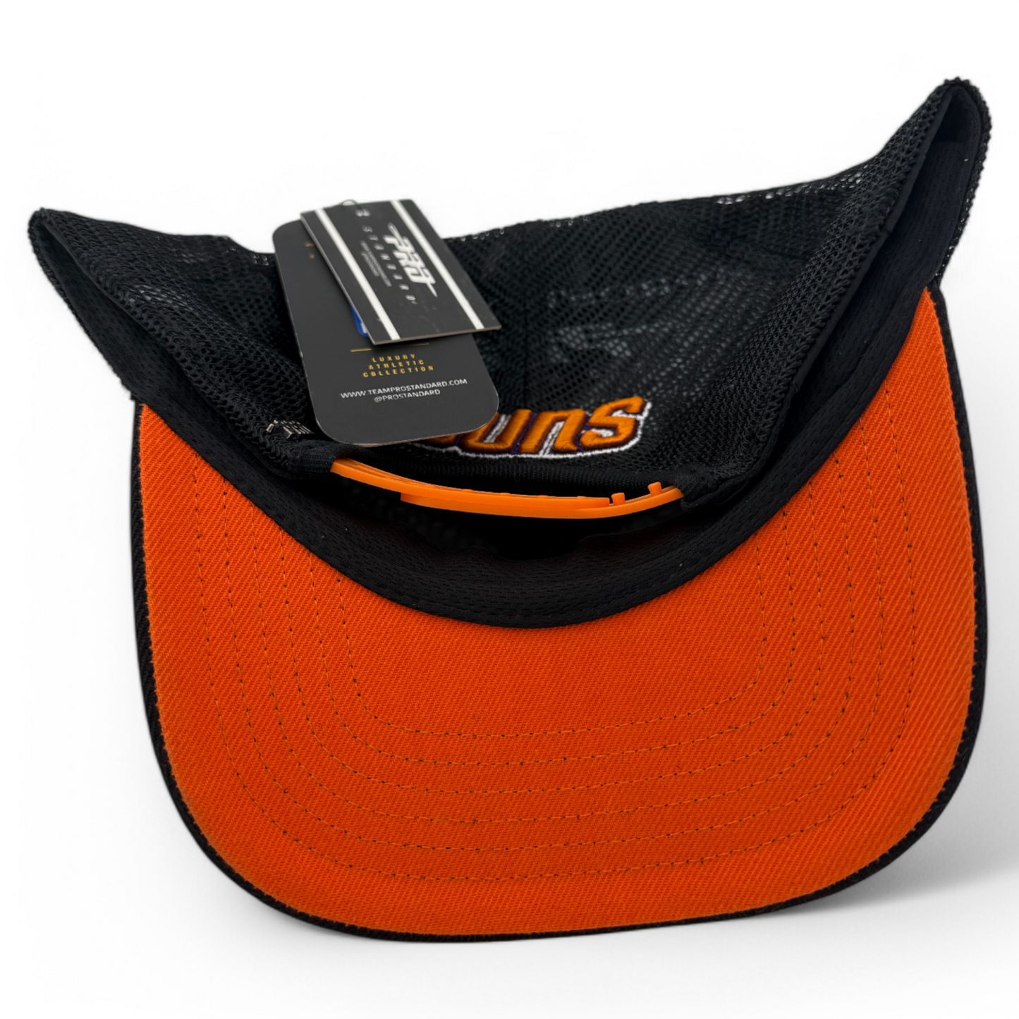 Pro Standard Phoenix Suns S Shag Logo A-Frame Black/Orange Trucker Snapback Hat