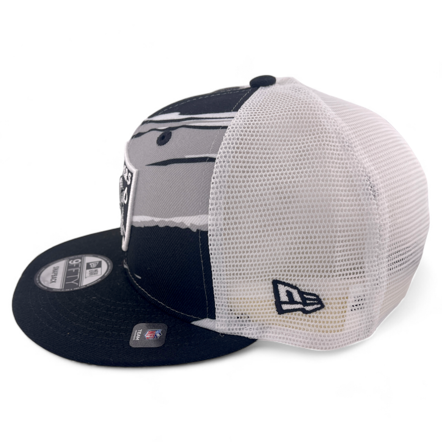 New Era Las Vegas Raiders NFL Tear Trucker 9FIFTY Mesh Back Snapback Hat Cap