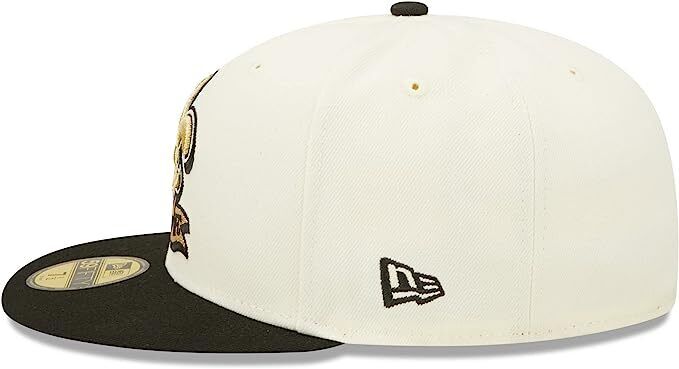 New Era New Orleans Saints 2022 Sideline NFL Cream 59FIFTY Fitted Hat Cap