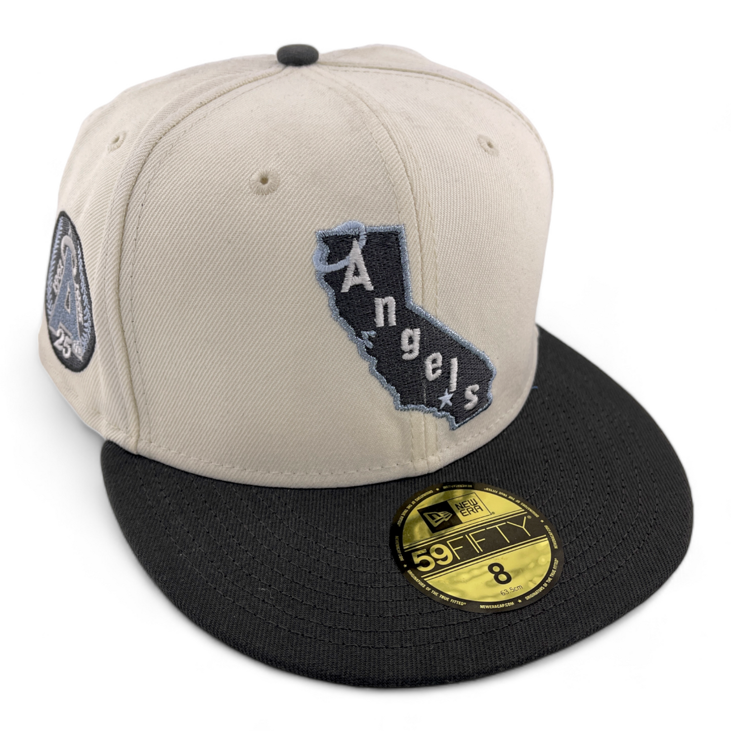 New Era Los Angeles Angels MLB Black Ice Pack Teal UV 59FIFTY Fitted Hat Cap