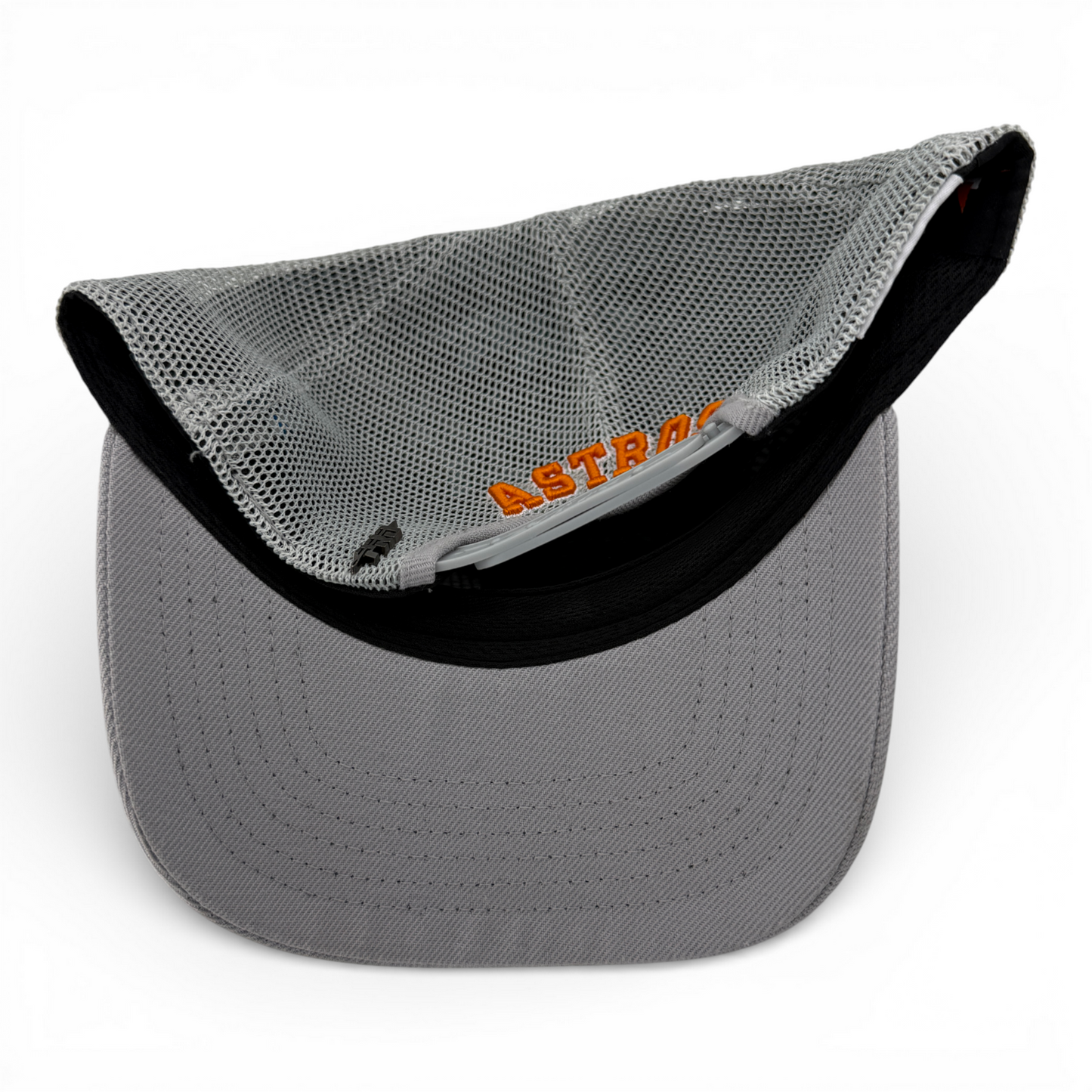 Pro Standard Houston Astros MLB Grey Mesh Trucker Adjustable Snapback Hat Cap