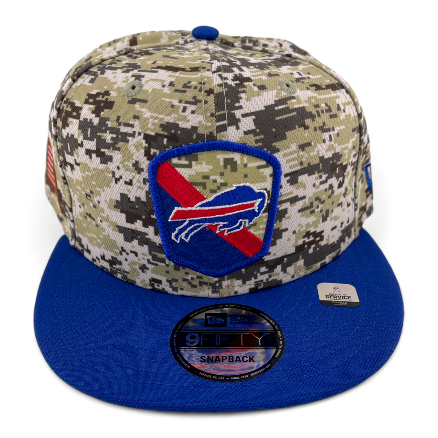 New Era Buffalo Bills NFL 2023 Salute to Service Camo 9Fifty Snapback Hat Cap
