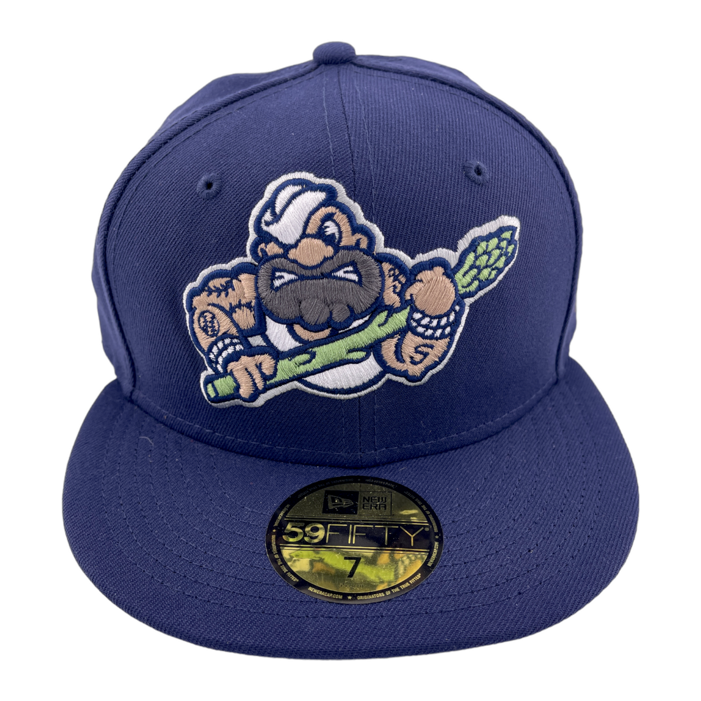 New Era Stockton Ports MiLB 5 O'clock Dock Asparagus 59Fifty Fitted Hat Cap