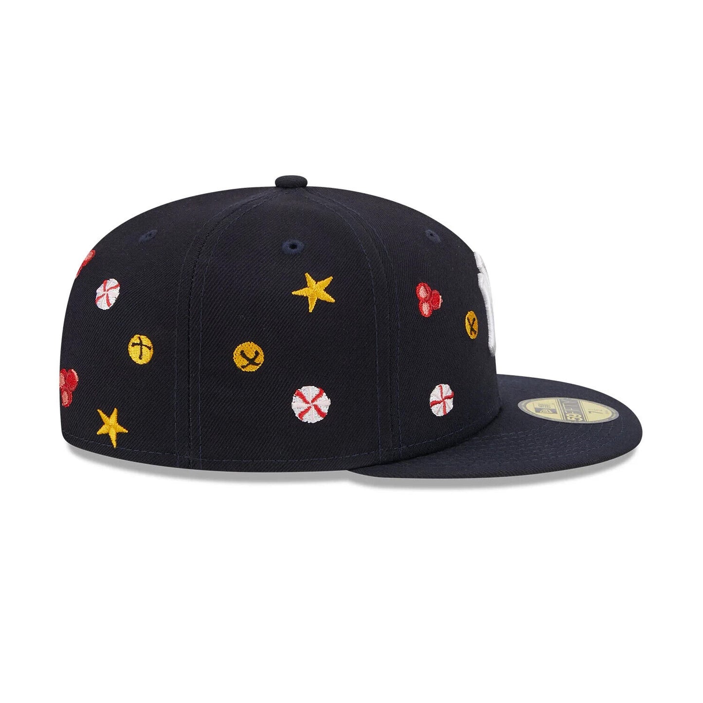 New Era New York Yankees Holly Christmas Holiday Navy 59FIFTY Fitted Hat Cap