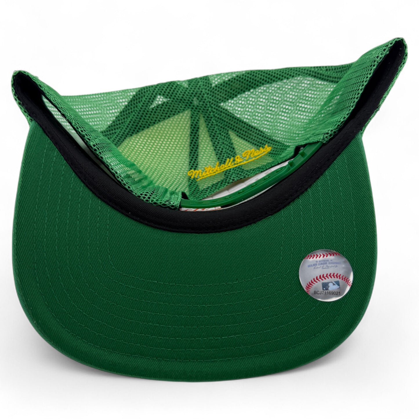 Mitchell & Ness Oakland Athletics A's A-Frame Foam Trucker Adjustable Snapback