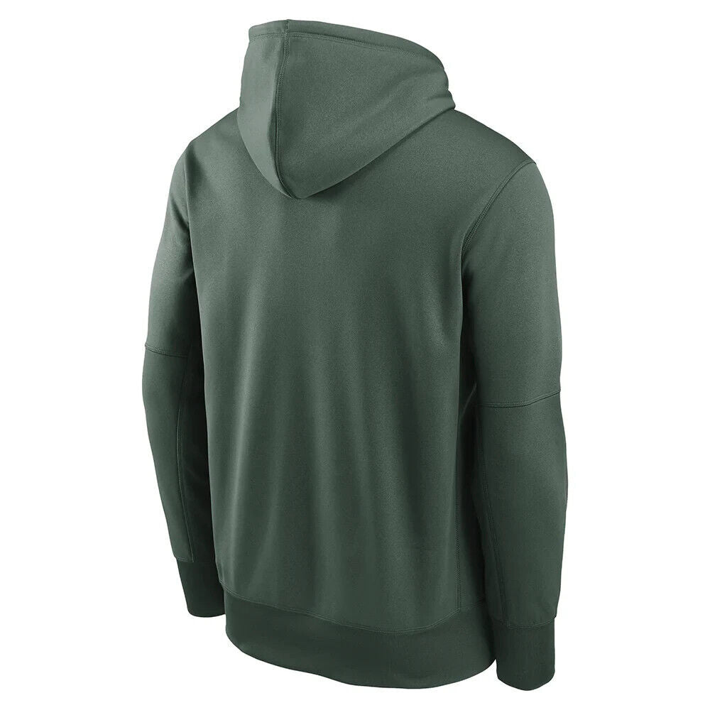 Nike Green Bay Packers Green Logo Dri-Fit Hoodie NFL NKAQ-3EE Men's