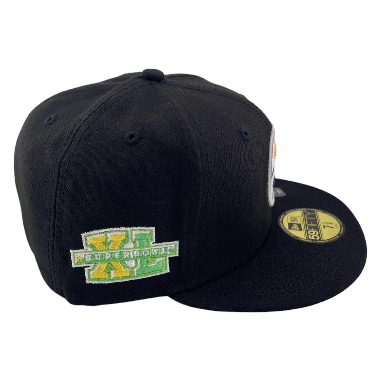 New Era Pittsburgh Steelers Super Bowl XL Black/Yellow UV 59Fifty Fitted Hat Cap