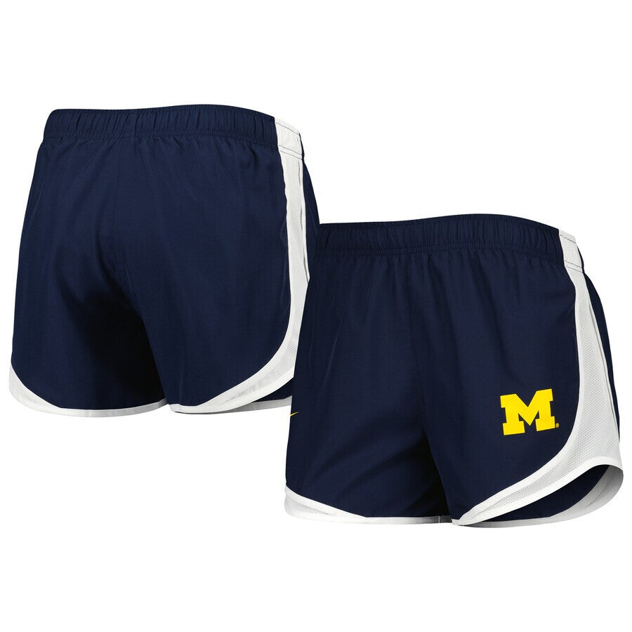 Nike Dri-Fit University of Michigan Wolverines Tempo Running Shorts Womens Small