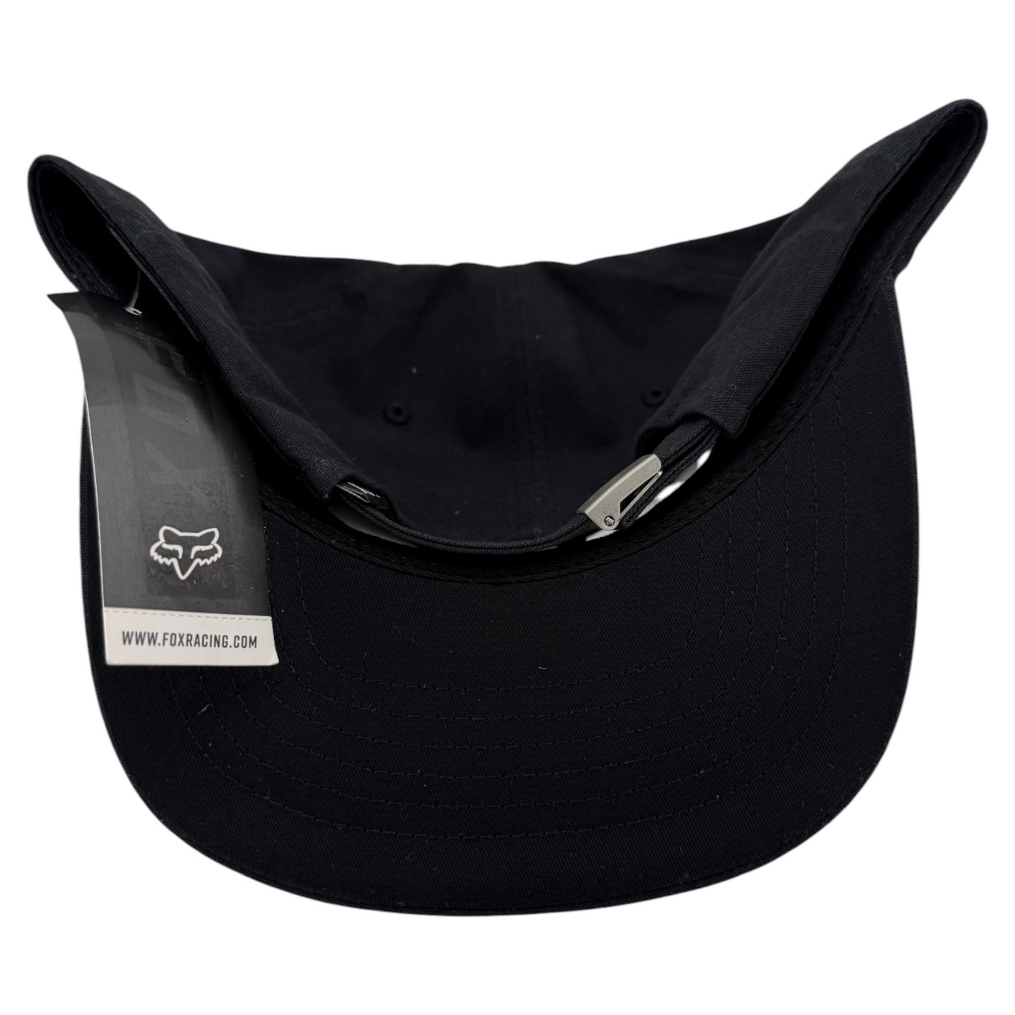 Fox Racing Alfresco Retro Fox Head Logo Black Adjustable Hat Cap