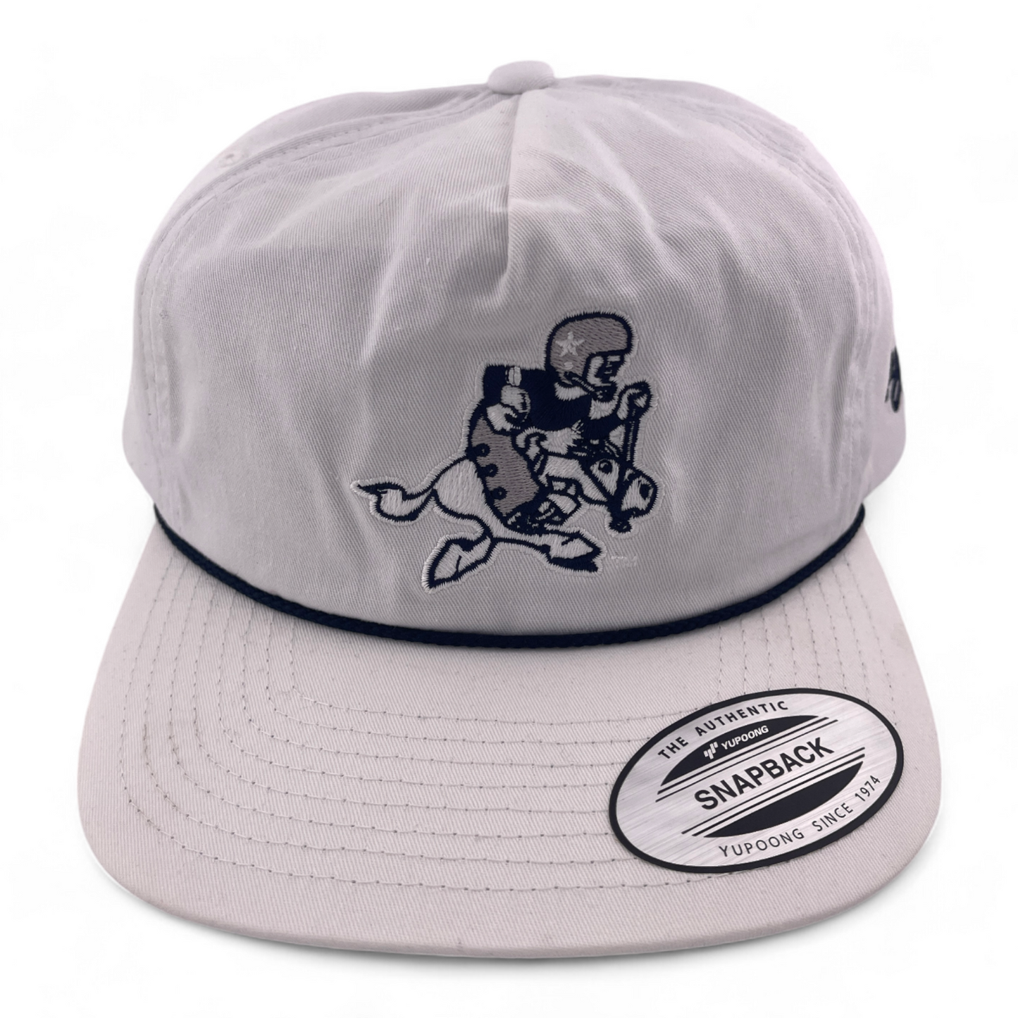 Hooey Dallas Cowboys NFL Throwback Golfer Rope A-Frame Snapback Adjustable Hat