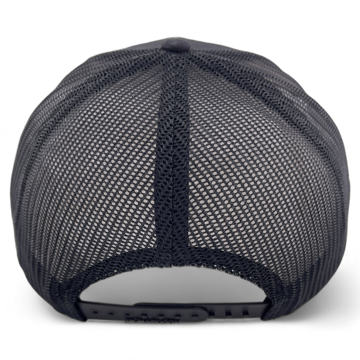 Richardson Blank All Black Original 112 Mesh Back Trucker Adjustable Hat Cap
