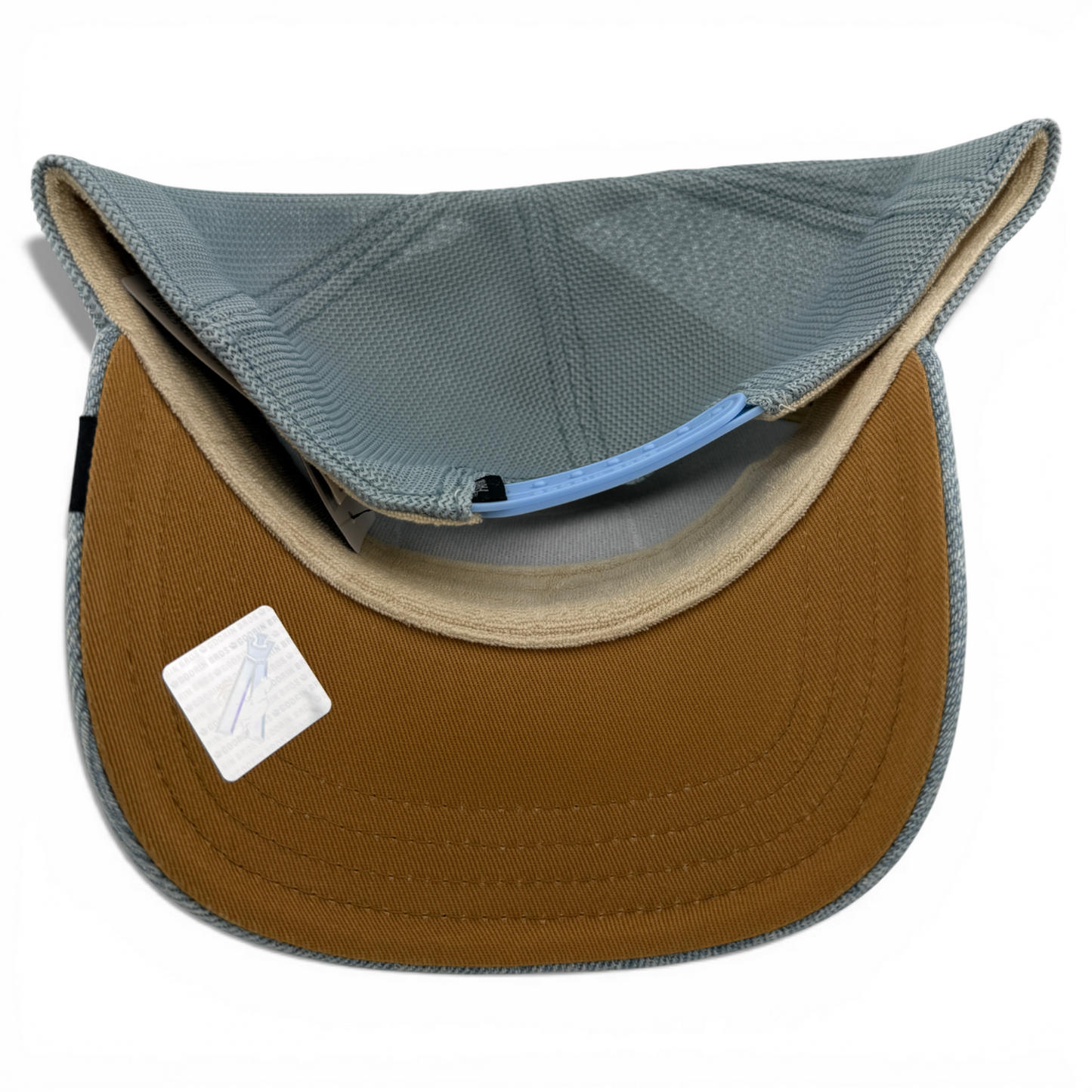 Goorin Bros Killer Eagle Farm Light Denim Mesh Trucker Snapback Adjustable Hat