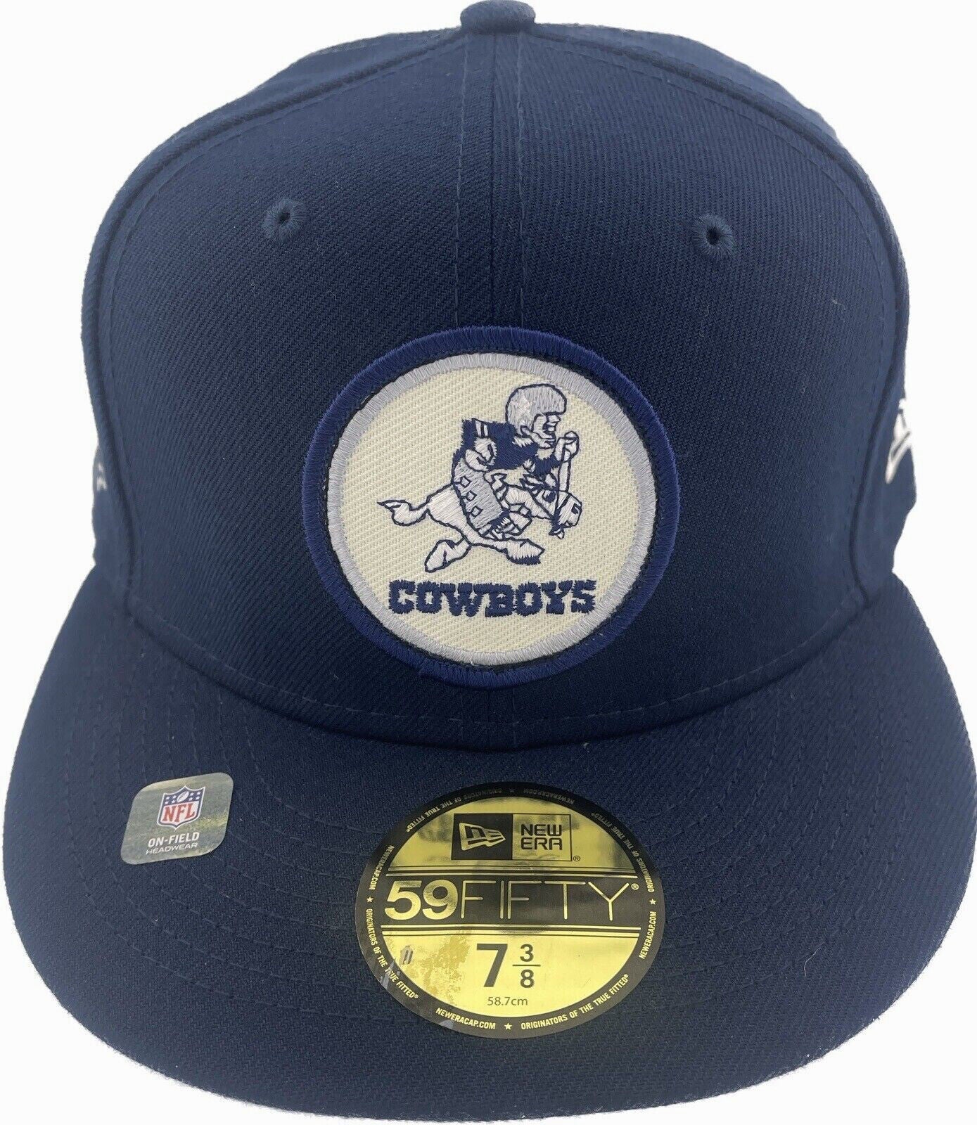 New Era Dallas Cowboys 2022 Sideline NFL Historic Logo Navy 59FIFTY Fitted Hat Cap
