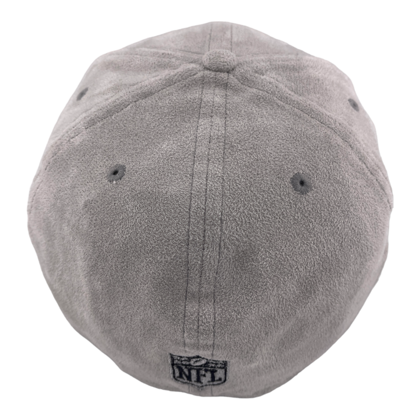 New Era Las Vegas Raiders Grey Metallic Suede Side Patch 59FIFTY Fitted Hat Cap