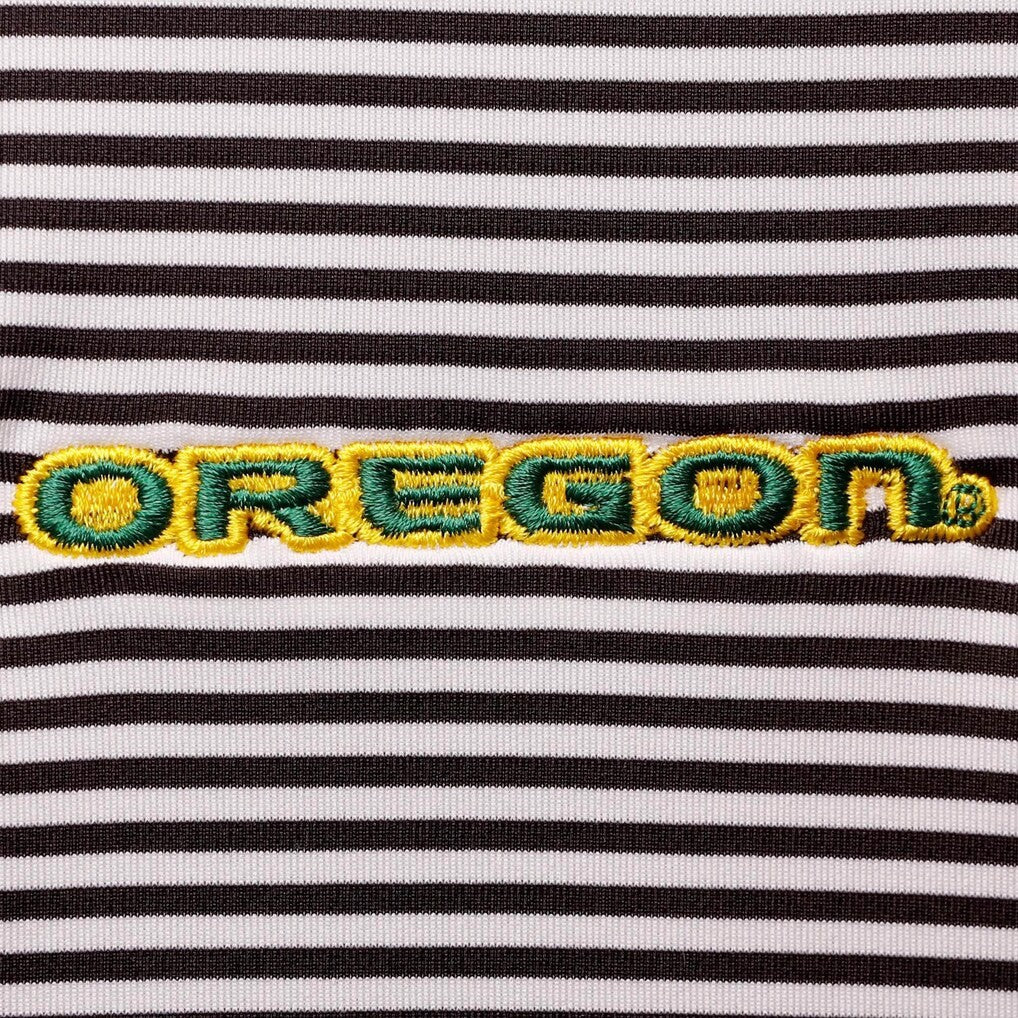 Columbia Oregon Ducks Golf Club Invite Omni-Wick Polo Short Sleeve Striped XL