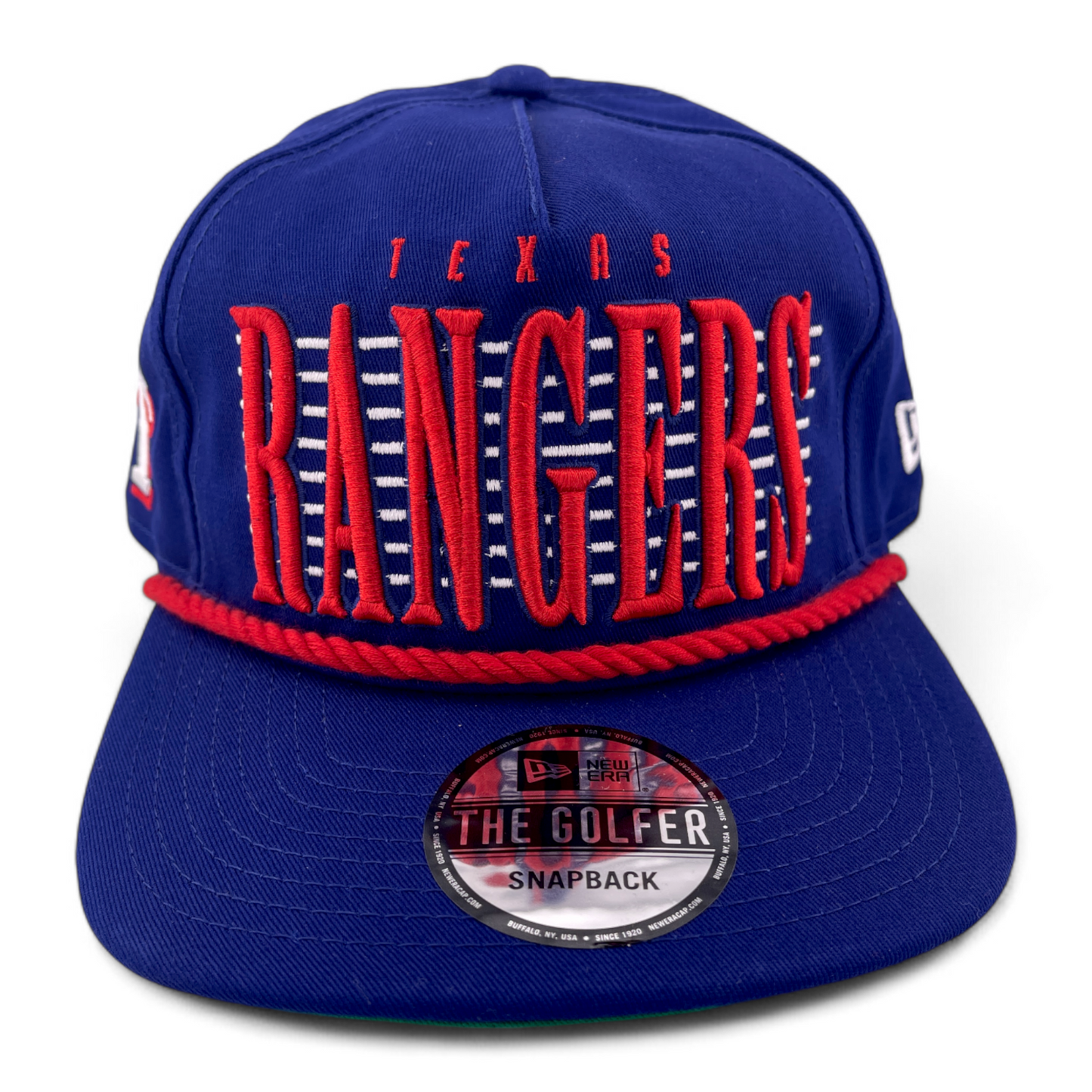 New Era Texas Rangers MLB The Golfer Line Rope A-Frame Snapback Adjustable Hat