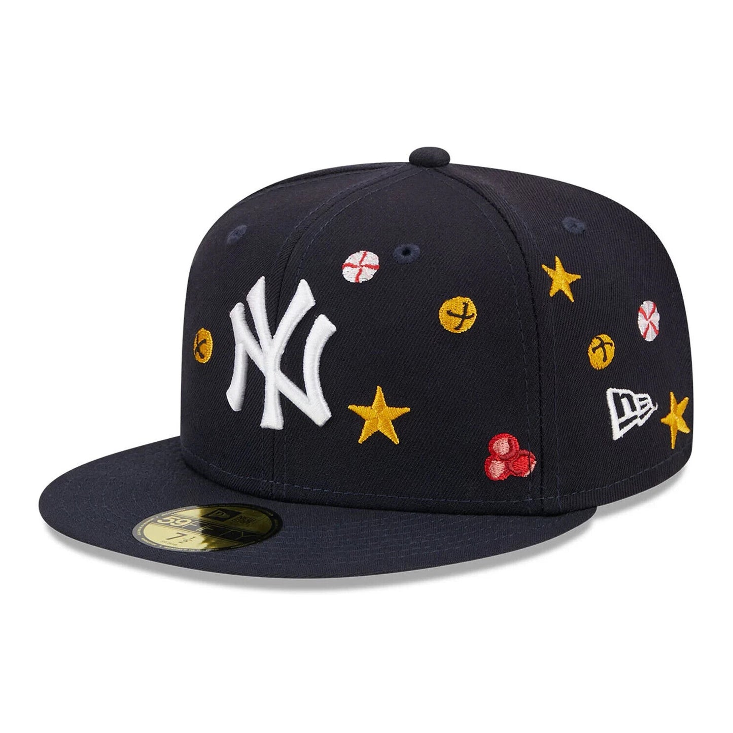 New Era New York Yankees Holly Christmas Holiday Navy 59FIFTY Fitted Hat Cap