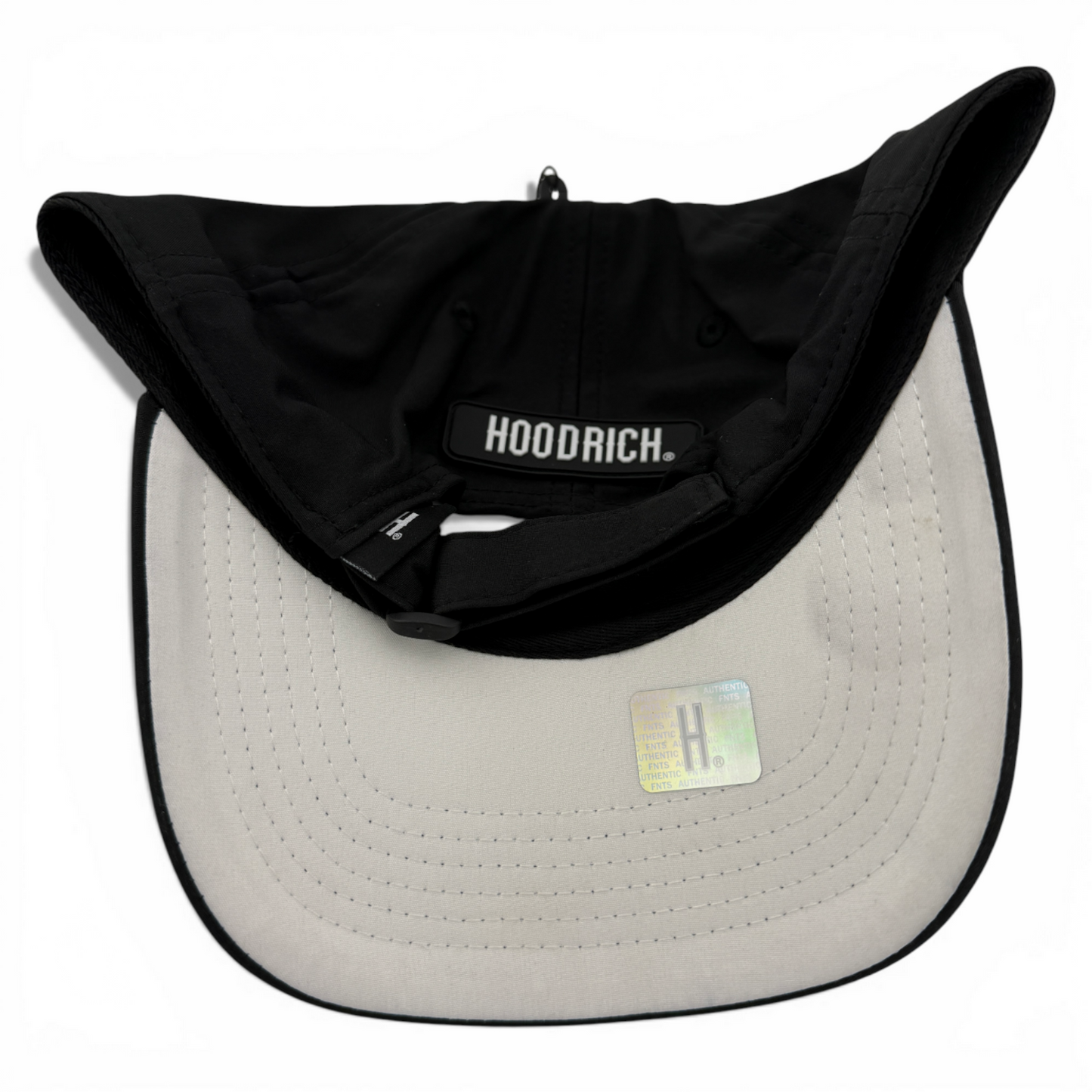 Hoodrich OG Tracks Cap Strapback Internal Zipper Pocket Black Adjustable Hat