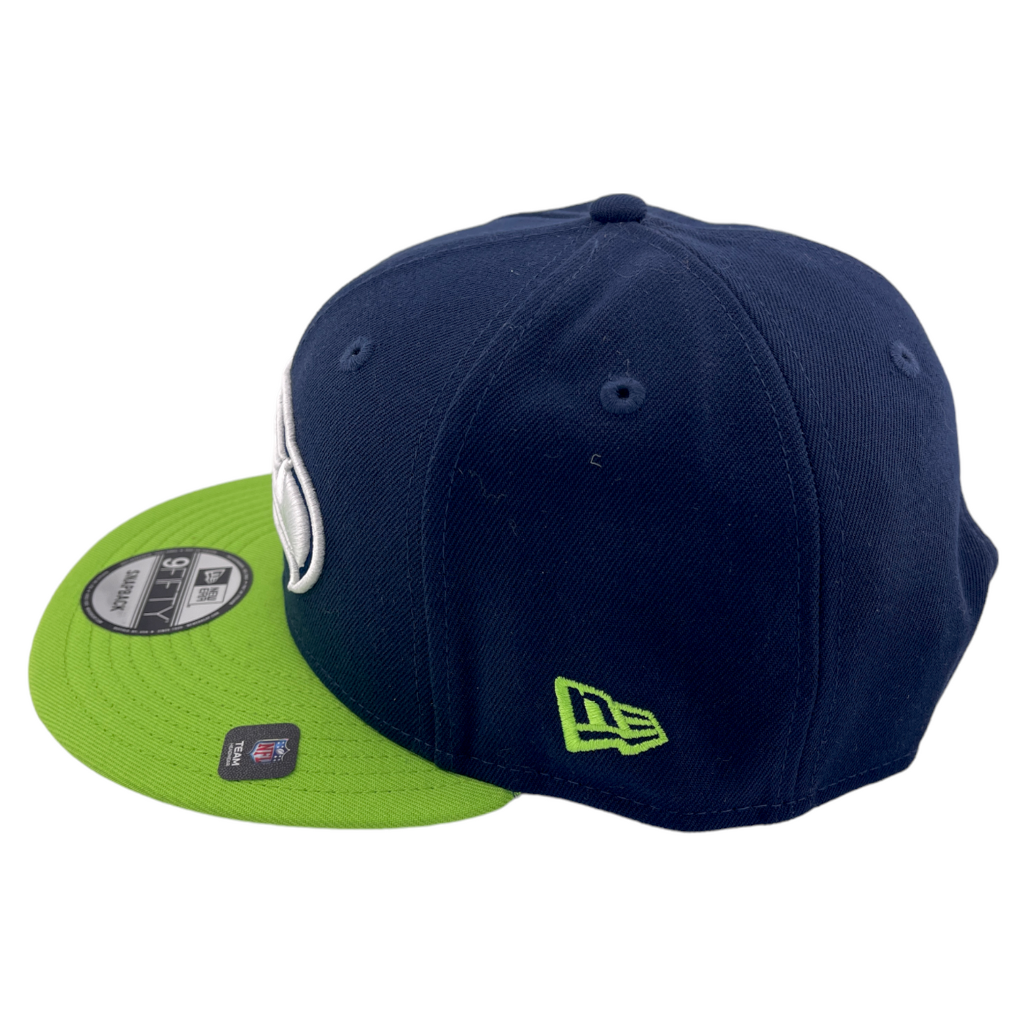 New Era Seattle Seahawks NFL Team Color Basic Navy/Green 9Fifty Snapback Hat Cap
