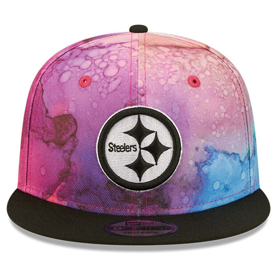 New Era Pittsburgh Steelers Crucial Catch 2022 NFL Ink-Dyed 9FIFTY Snapback Hat Cap