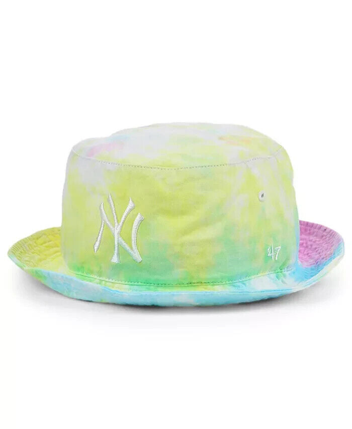 47' Brand New York Yankees MLB Yellow Tie Dye Boonie Truckin' Bucket Hat OSFA