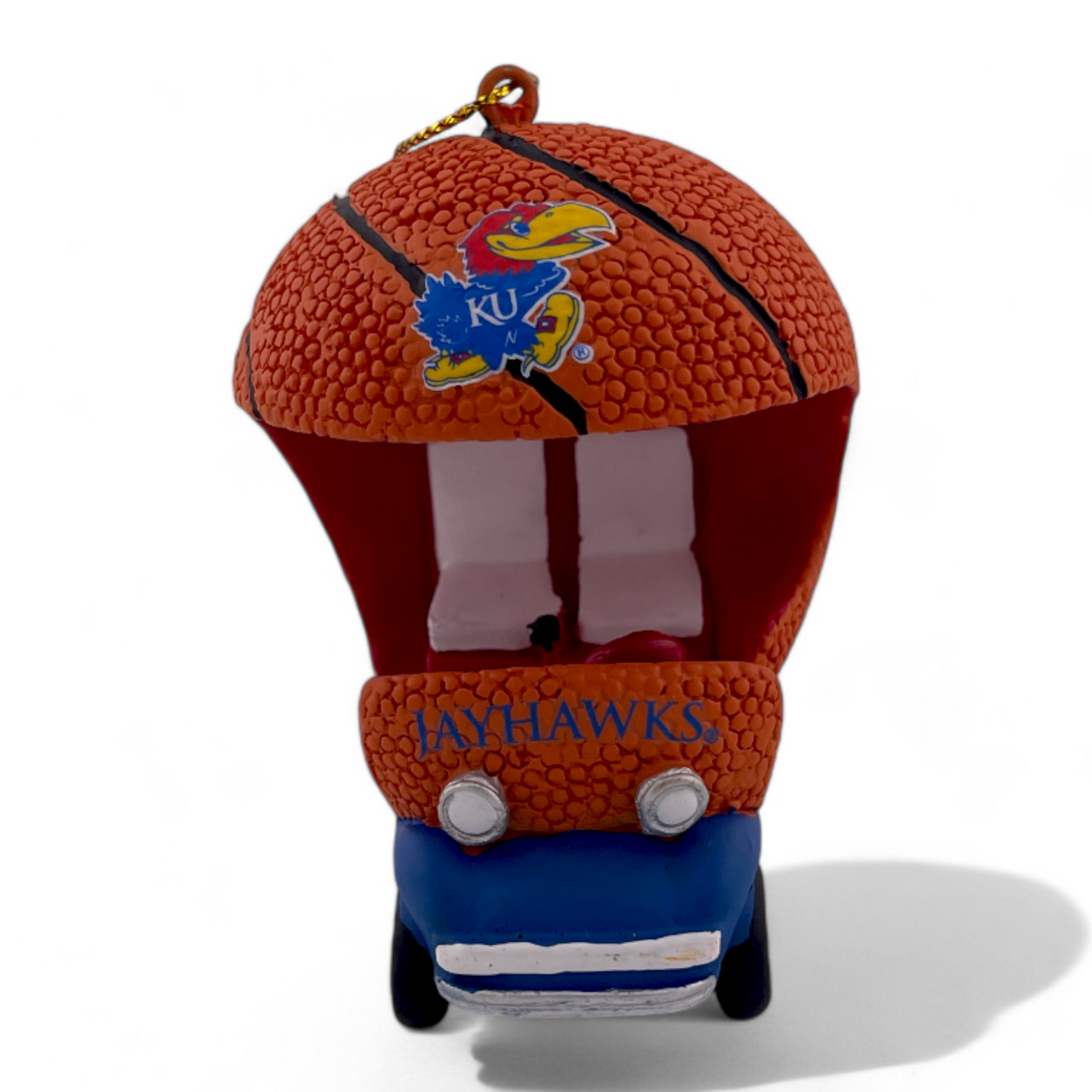 University of Kansas Jayhawks NCAA Basketball Field Car Cart Christmas Ornament