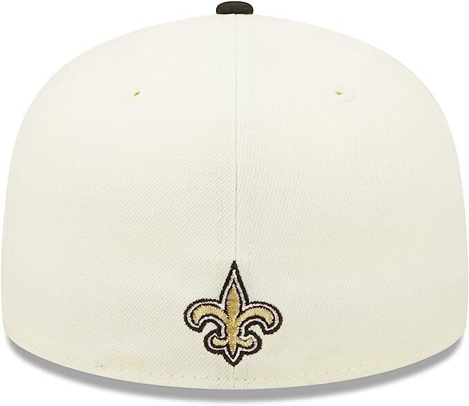 New Era New Orleans Saints 2022 Sideline NFL Cream 59FIFTY Fitted Hat Cap