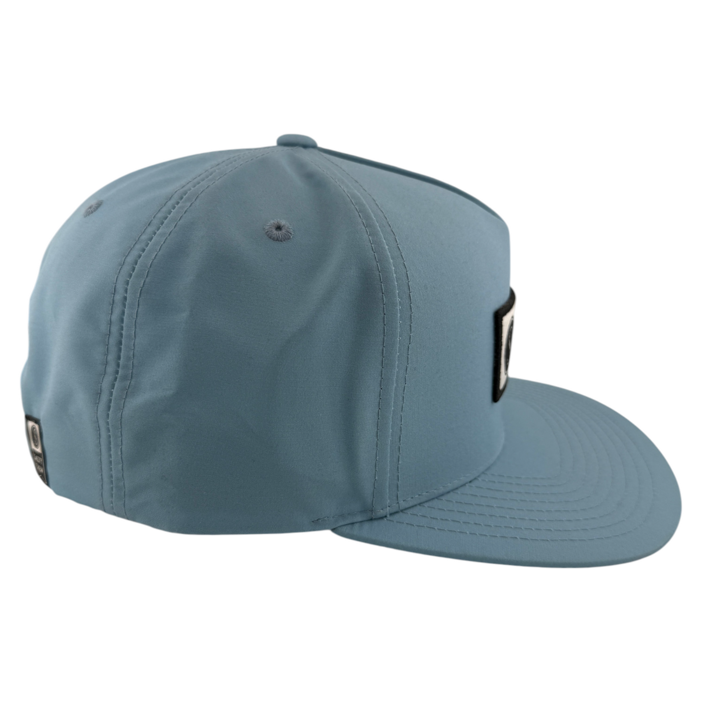 Salty Crew Alpha Tech 5-Panel A-Frame Sky Slate Blue SnapBack Adjustable Hat Cap