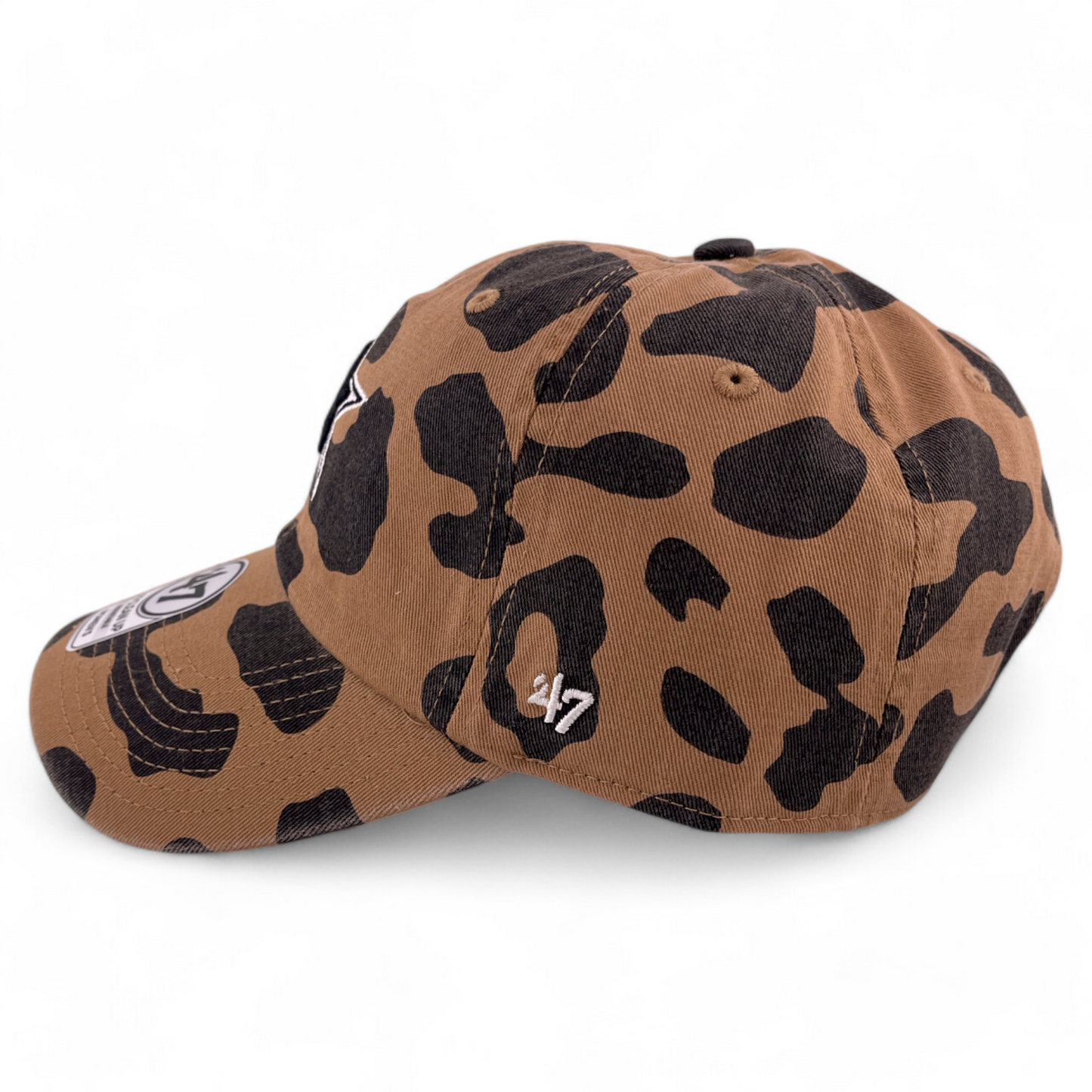 '47 Brand Dallas Cowboys Brown Camo Rosette Women's Clean Up Adjustable Dad Hat