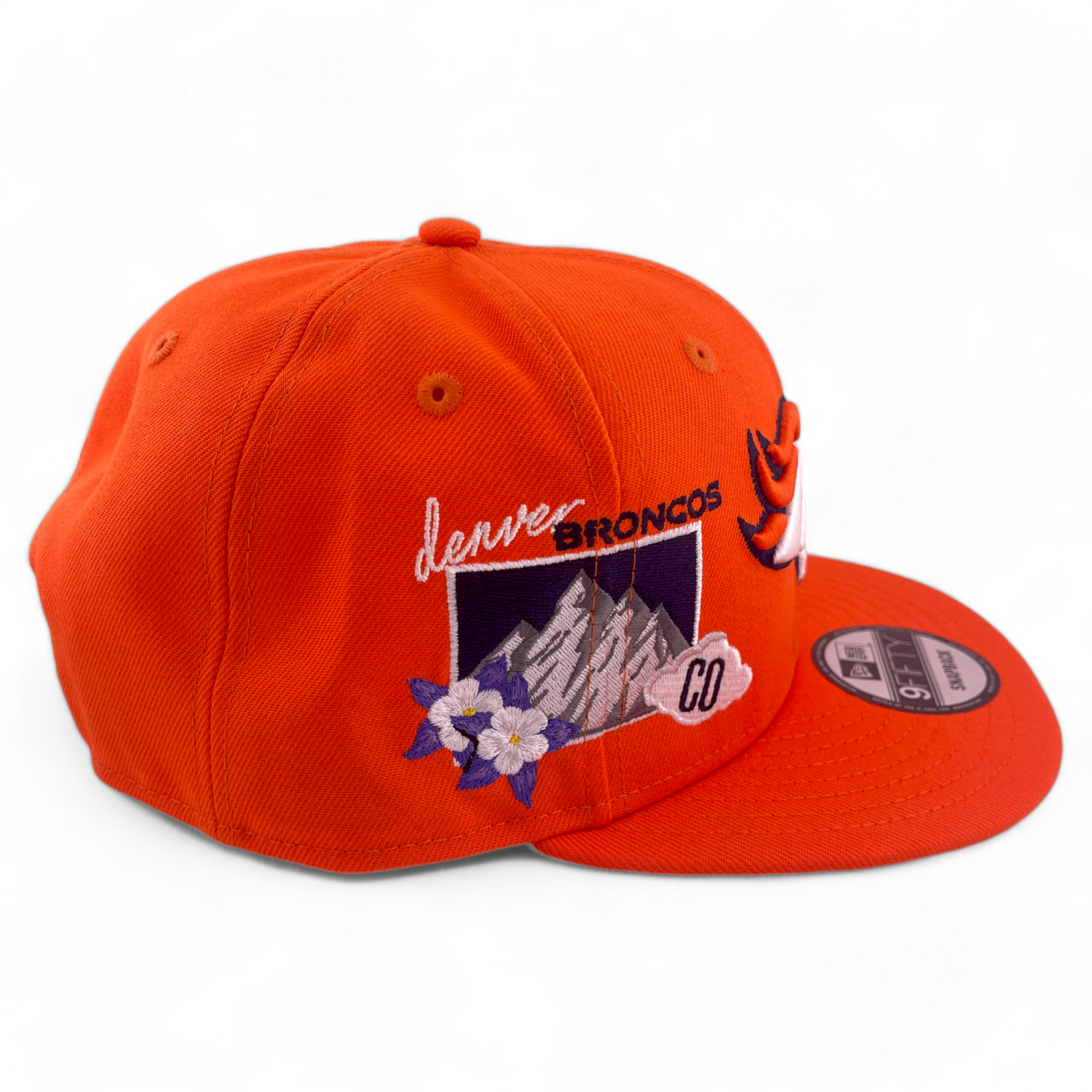 New Era Denver Broncos NFL Icon Mountains 9FIFTY Snapback Adjustable Hat Cap