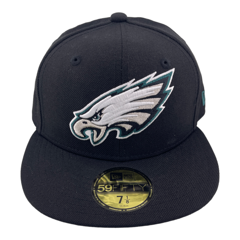 New Era Philadelphia Eagles Classic Omaha Main Black/Grey UV 59Fifty Fitted Hat Cap