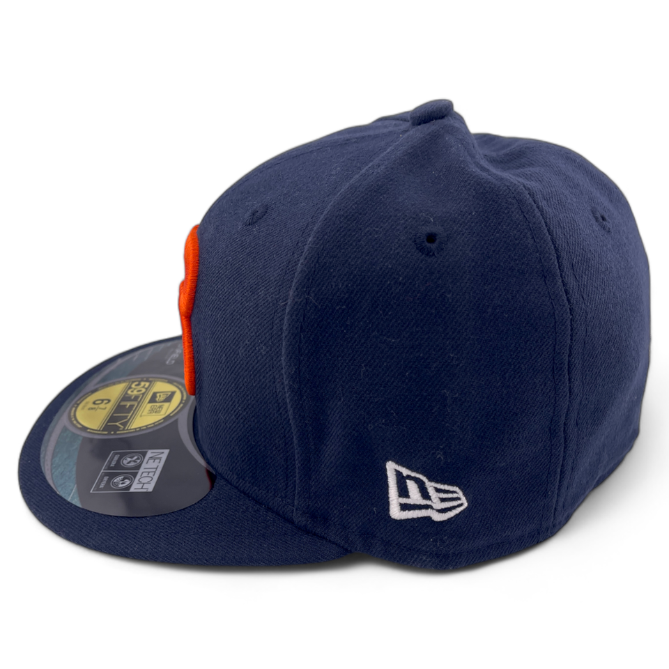 New Era Chicago Bears NFL On-Field B Logo Navy Blue UV 59Fifty Fitted Hat Cap