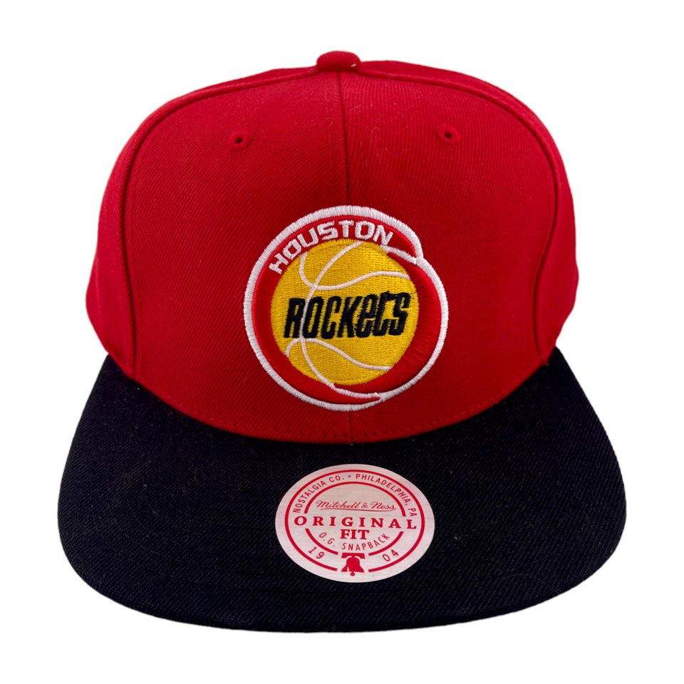 Mitchell & Ness Houston Rockets NBA HWC Core Basic Red/Black/Yellow Snapback Hat