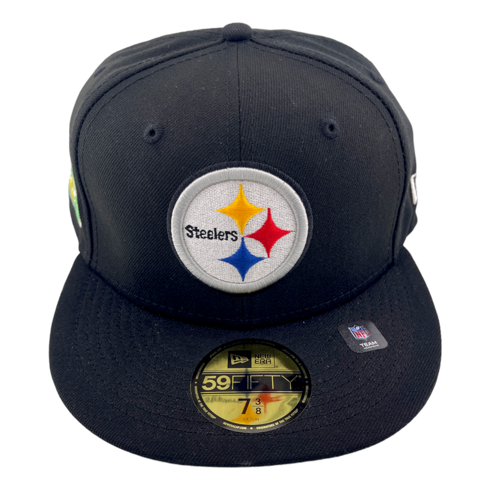 New Era Pittsburgh Steelers Super Bowl XL Black/Yellow UV 59Fifty Fitted Hat Cap
