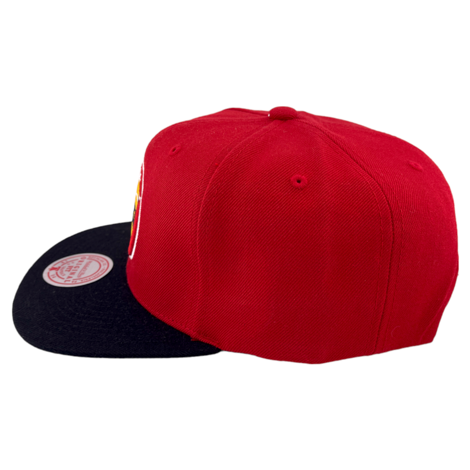 Mitchell & Ness Houston Rockets NBA HWC Core Basic Red/Black/Yellow Snapback Hat