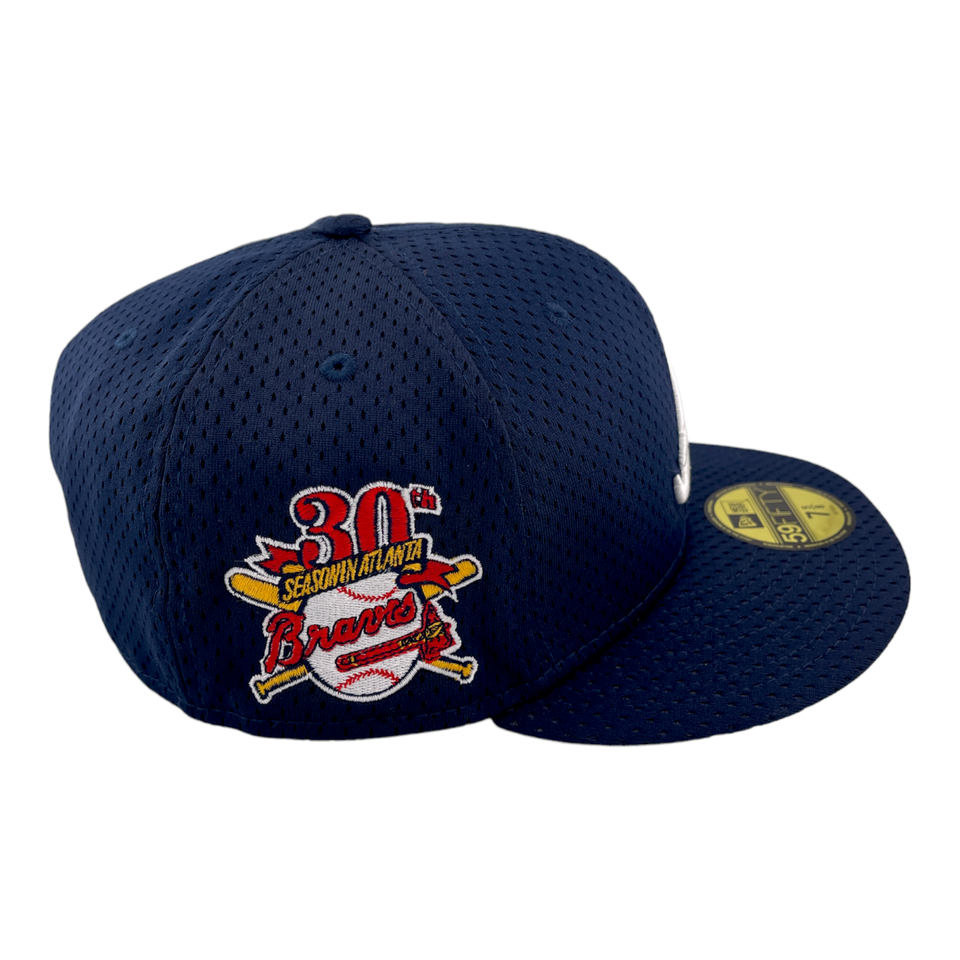 New Era Atlanta Braves 30th Anniversary Patch 90s Throwback Mesh 59FIFTY Hat Cap