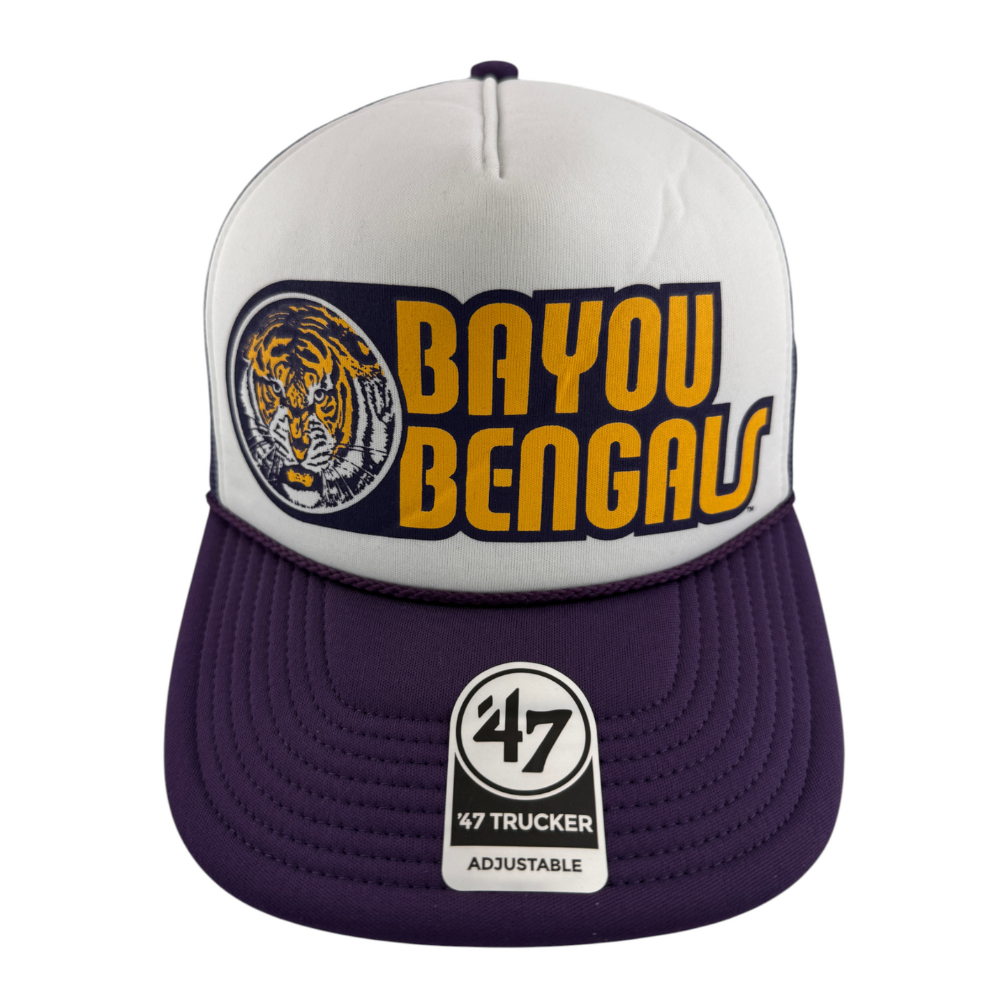'47 Brand Louisiana State University LSU Foam Trucker Snapback Adjustable Hat