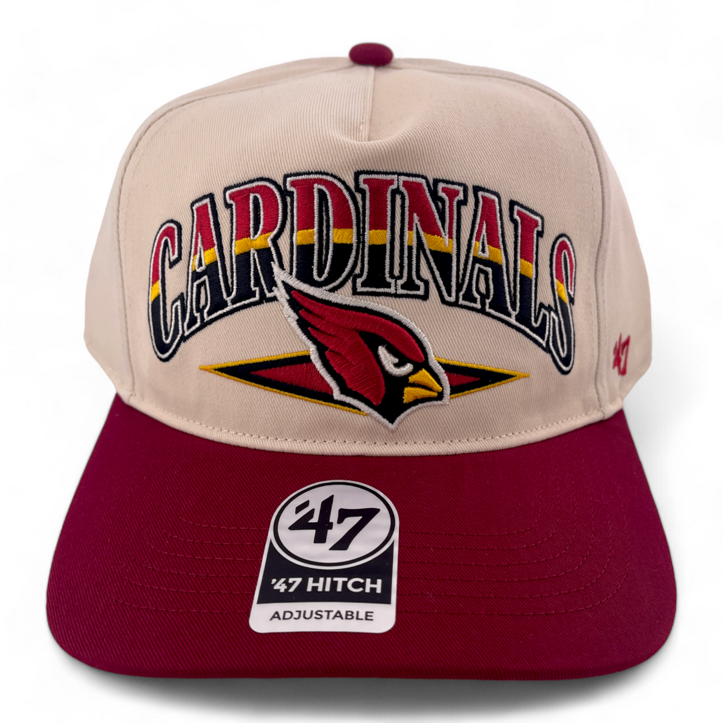 ~NEW DROP~ '47 Brand Arizona Cardinals NFL Arc Line Hitch A-Frame Snapback Adjustable Hat