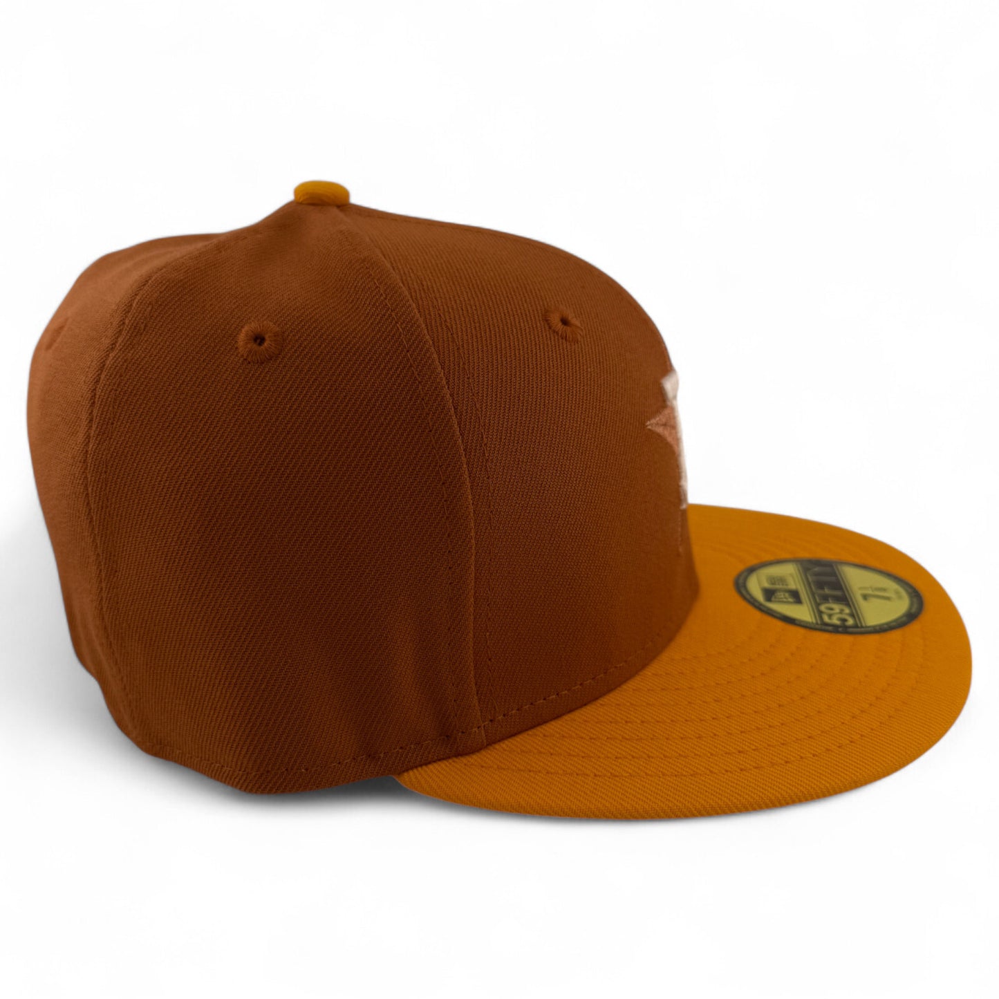 New Era Houston Astros MLB Rust Gold Pack Tan 59FIFTY Fitted Hat Cap