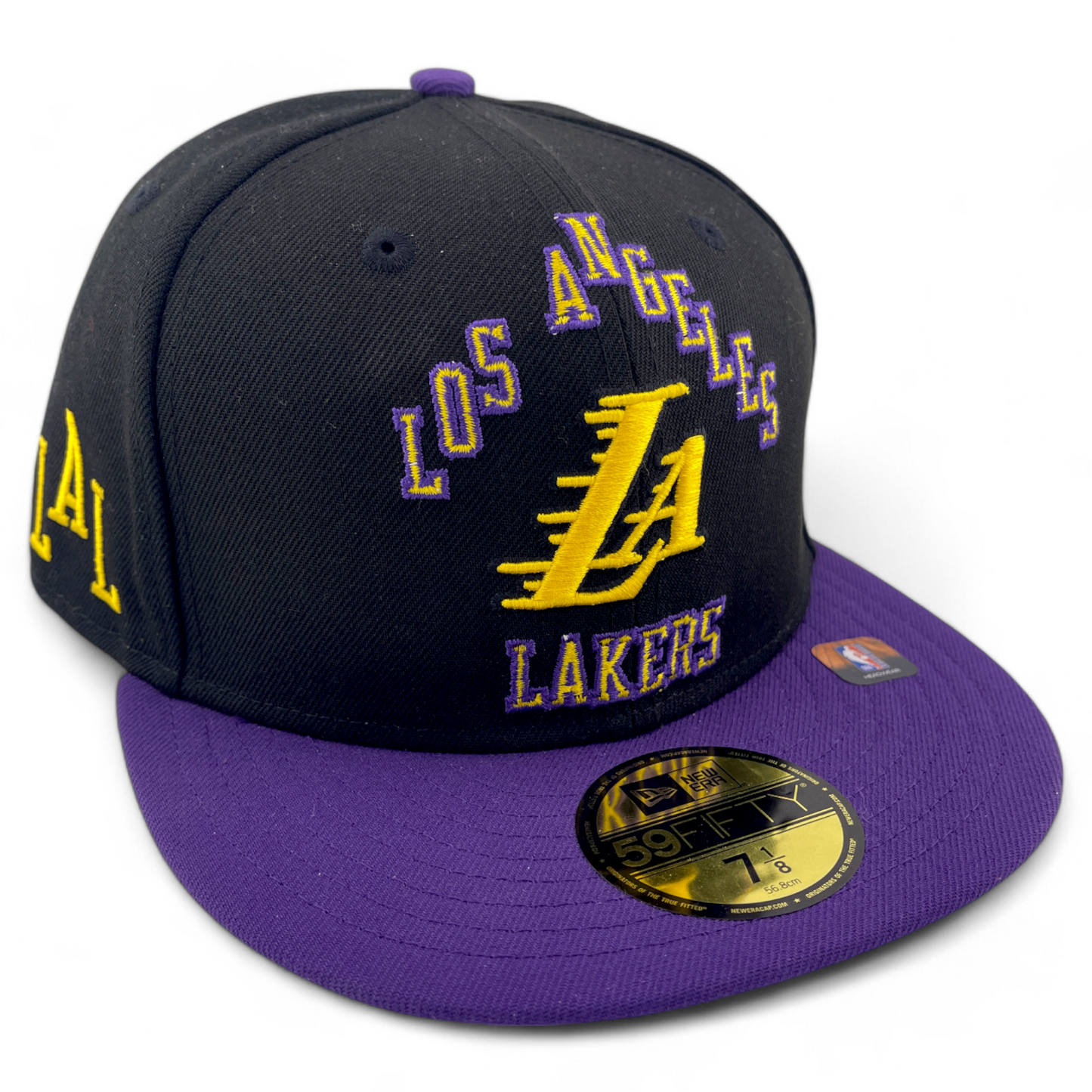 New Era Los Angeles Lakers NBA 2023 City Edition Purple 59Fifty Fitted Hat Cap