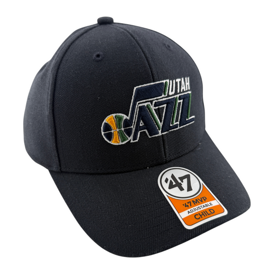 '47 Brand Utah Jazz NBA Classic Navy Blue MVP Adjustable Hat Cap Child Kids
