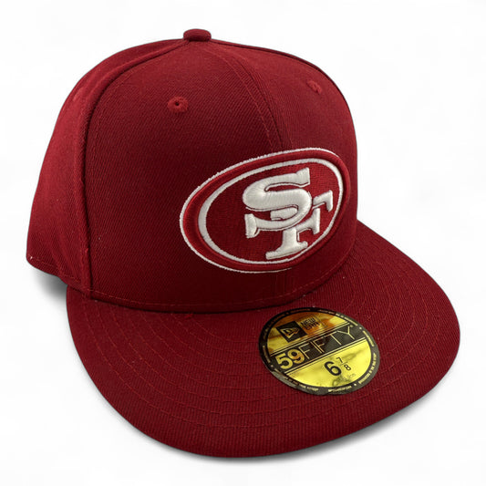 New Era San Francisco 49ers NFL Team Basic Maroon Pack 59Fifty Fitted Hat Cap