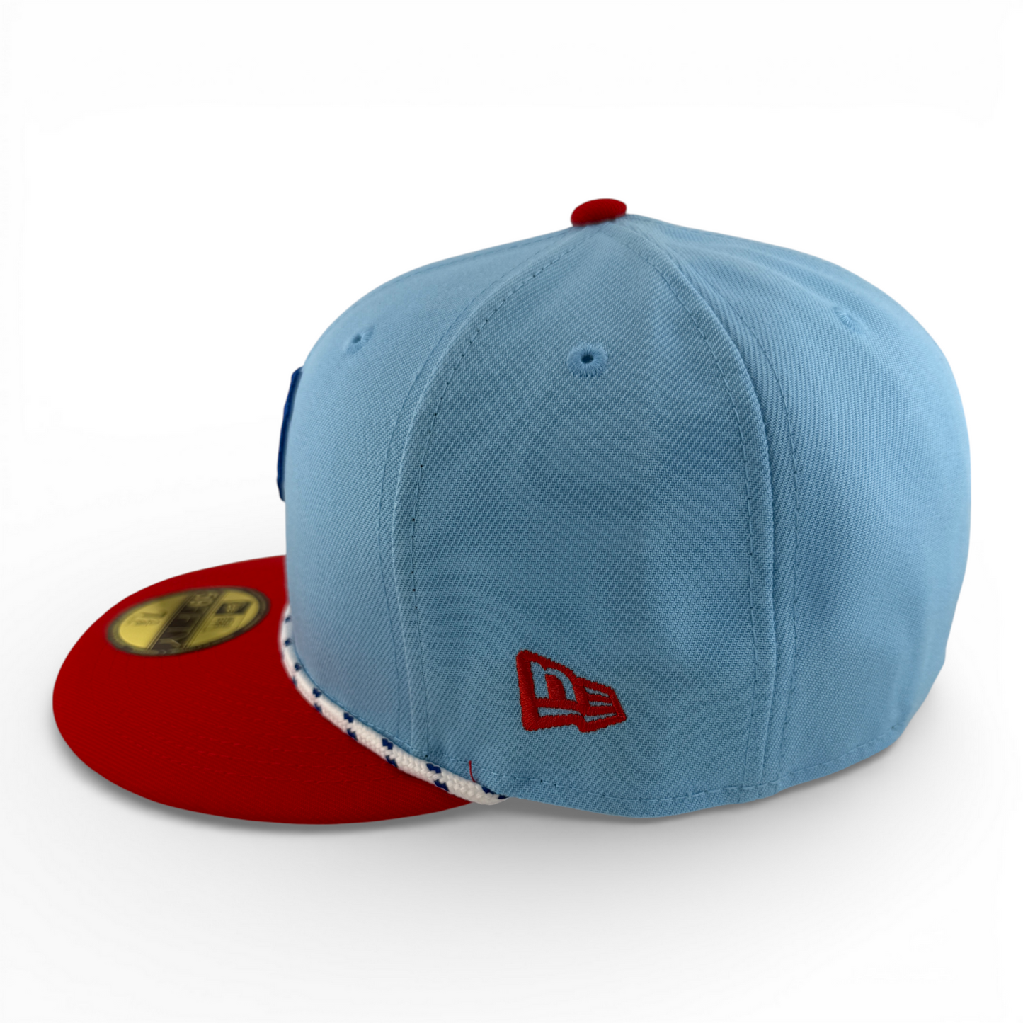 New Era Pittsburgh Pirates MLB 2025 4th of July USA Flag Rope 59Fifty Fitted Hat