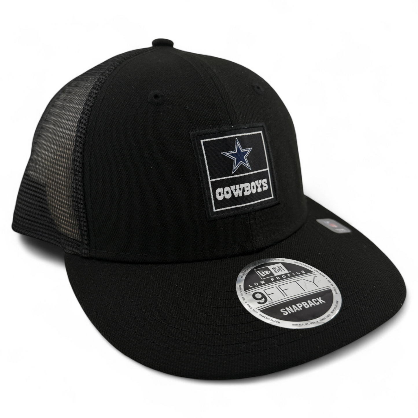 New Era Dallas Cowboys NFL Labeled Logo 9Fifty Low Profile Trucker Snapback Hat
