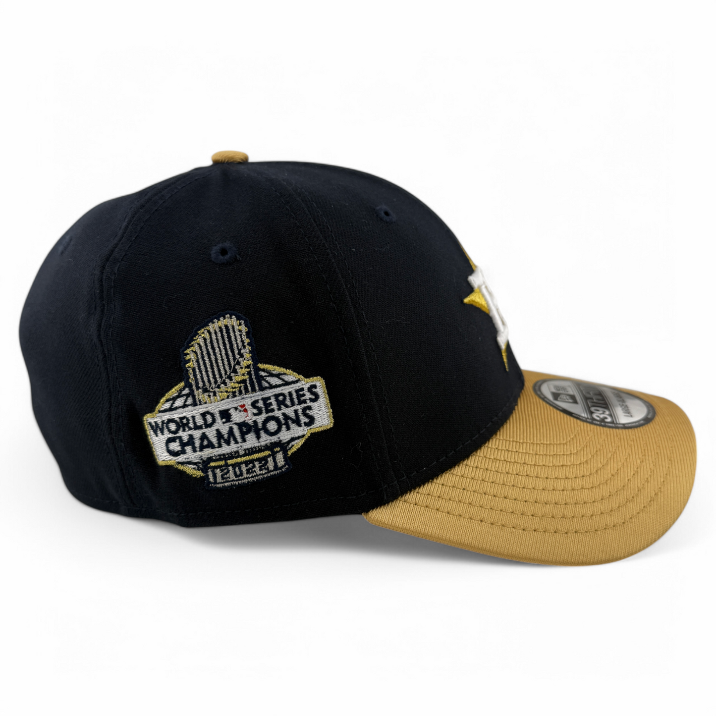 New Era Houston Astros MLB 2023 Gold Collection Navy 39Thirty Flex Fit Hat Cap