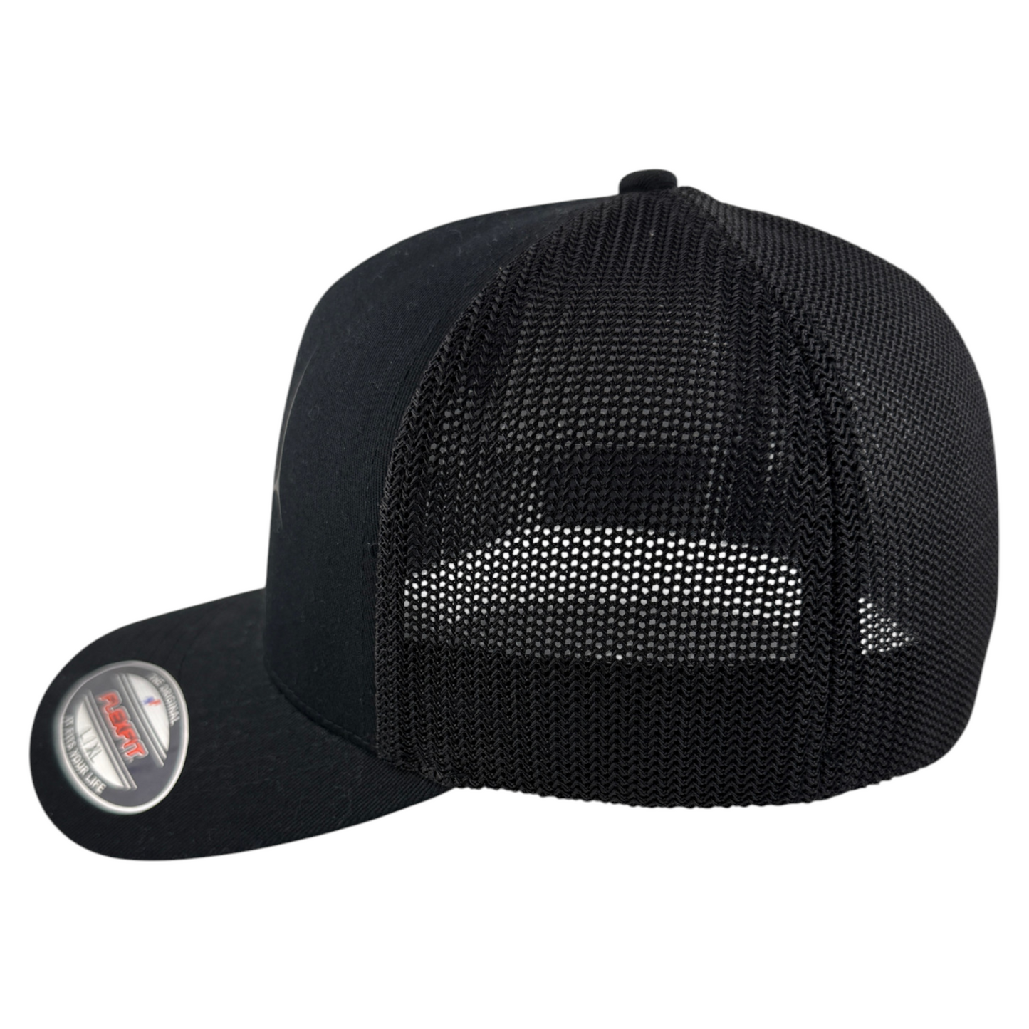 Fox Racing SYZ Pink Logo Black Mesh Back Stretch Flex Fit Adult Hat Cap